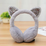 Winter Cat Ear Earmuffs Fur Warm Women Ear Protect Cute Faux Soft Fluffy Ladies
