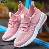 Running Shoes Women Breathable Casual Shoes Outdoor Fashion Women Sneakers Air Sole Athletic Lace-up Jogging Shoes