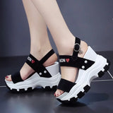 Breakj Sandals Female Fairy Wind Summer 2023 New Net Red Cake Platform Inside The Open Toe High