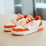 2023 New Fashion Leisure Children's Sports Shoes Boys' Net Face Medium Children's Velcro Running Shoes For