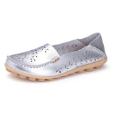Flats Breathable Female Shoes Summer 2021 New Arrival Genuine Leather Flats Woman Leather Loafers Mom Casual