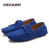 Genuine Leather Men Casual Shoes Luxury Brand Mens Loafers Moccasins Breathable Slip on Black Driving Shoes Size