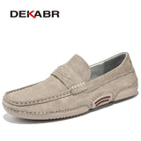 Summer Men Casual Shoes Luxury Brand Genuine Leather Men Loafers Moccasins Breathable Slip on Italian Style Driving