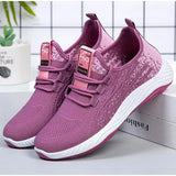 Sneakers Knitted Lace Up Summer Sneakers Women Sock Shoes Light Breathable Female Vulcanized Shoes Ladies Running