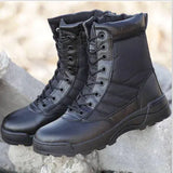 Fashion Men Boots Winter Outdoor Leather Military Boots Breathable Army Combat Boots Plus Size Desert Boots Men Hiking