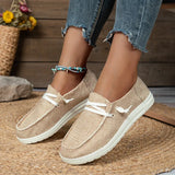 Breakj Flat Bottom Large Low Help Canvas Shoes Women A Foot Lazy Breathable Single