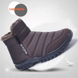 Men Boots Winter Work Shoes For Men Warm Men Winter Boots Chunky Shoes Man Sneakers Waterproof Man Cotton Shoes Large