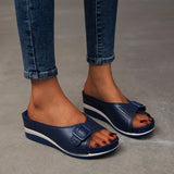 Breakj Summer New Large-Size Slope And Slippers Women's Casual Fashion Thick Bottom Slope With A Word With Women's