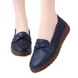 Breakj Hollow Hole Single Shoes 2023 New Mother Shoes Anti-Slip Flat Bottom Mid-Year Casual Singles Women's Large