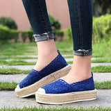 Shoes 2021 Fashion Summer Casual Shoes Cutouts Lace Canvas Hollow Breathable Platform Flat Shoes Woman