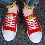 Canvas Shoes High Top Flat Shoes for Men Black White Sneakers Non-slip Shoes Canvas Sneakers Sneakers for Men Casual