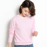 Sweater 2020 New O-neck Female Long-sleeved Knitted Pullover Jumper Pull Femme Clothes White Loose Thin Korean Plus