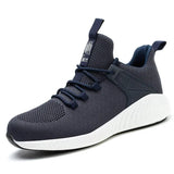 Lightweight Safety Shoes Steel Toe Work Breathable Ankle Boots Work Sneakers Men Shoes Anti-smash Work Boots Plus Size