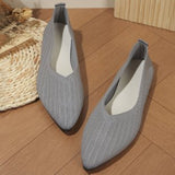 Large-Size Spring And Autumn New Sharp Head Flat Bottom Flying Shallow Soft Base Comfortable One Foot Pedal Bean
