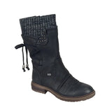 Martin Boots Winter 2021 Side Zipper Snow Boots Lace Up Women Shoes Size 43 Knitting Retro Ankle Boots Botas De