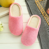Soft Plush Cotton Couples Slippers Unisex Anti-slip Indoor House Shoes Women's Flip flops Home Slippers Autumn Winter