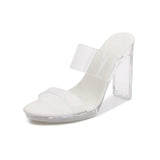 Breakj New Korean Version Of The Show Model Shoes Fine Heel Sexy Black Waterproof Table 11CM High Heel Sandal Female