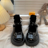 Lolita shoes 2022 new summer punk platform shoes retro Mary Jane y2k Japanese soft girl JK uniform high heels ins women's