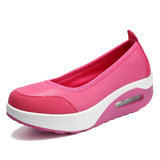 Women Sneakers Flats Loafers Sweet Shallow Comfort Moccasins Slip-on PU Platform Ballet Ladies Vulcanized Shoes