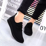 Shoes Women Sneakers Casual Shoes Black Net Shoes Slip On Flats Female Chaussures Femme Zapatos De