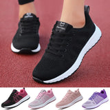 Shoes For Women Fashion Breathable Walking Mesh Flat Shoes Sneakers Women 2021 Gym Vulcanized Shoes White Female