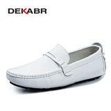 PU Leather Men Casual Shoes Classic 2021 Mens Loafers Moccasins Breathable Slip On Black Driving Shoes Big Size