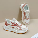 Breakj Korean Version Of The Thick Platform Dad Shoes Spring 2025 New Street Shot Student Running Sneakers Increased Leisure