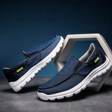 New Fashion Men Canvas Shoes Outdoor Trend All-match Flats Shoes Breathable Slip-on Hard-wearing Footwear Comfort