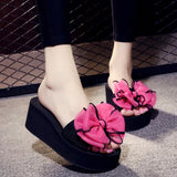 Bow Summer Sandals Slipper Indoor Outdoor Beach Shoes summer women's shoes flip flops on the