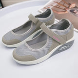 Cushion Platform Sneakers Women Breathable Mesh Spring Summer Casual Shoes Woman Plus Size 44 Ankle Strap Flats Zapato