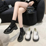 Loafer Women's Fall 2023 New British Vintage Leather Shoes With Single Shoe Casual Women's