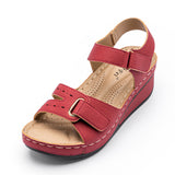 Breakj Thick-Bottomed Velvet Sandals Women Wear Slopes And Large Beach Cool