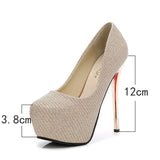 stiletto women's shoes 14cm high heels fashion super high heel shoes platform sexy pump high heels bridal shoes