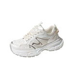 Daddy Shoes Women's Early Autumn 2024 New Fashionable Retro Style Breathable Mesh Sports Heightened Casual
