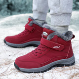 Breakj Old Man's Shoes Men's Autumn And Winter High-Top Plus Thick Cotton Shoes Anti-Slip Walking Shoes Mother Snow Boots