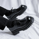 Breakj New Niche Platform Shoes Male British Style Commuting Versatile Round Derby
