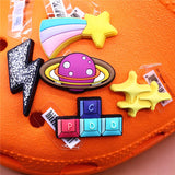 Space Alien Designer Shoe Charms 5pcs/lot Croc Buckle Accessories Luxury Rainbow Sun Clog Dog Jewelry Decorations