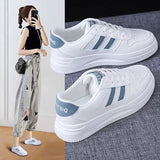 Breakj Small White Shoes Students Korean Version Female Tide 2025 Spring New Platform Increased Breathable Casual Shoes Street Shot