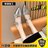 And Slippers Women Wear Fashionable Bundles, Belt Buckle, Pointed High Heels, Summer Sandals