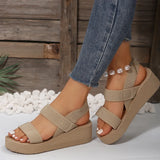 Breakj Spring And Summer New Pine Cake And Thick-Soled Women's Dewear Sandals Elastic Tight Slopes And Women's