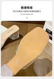 Summer Slippers Women Shoes Woman New Clear Transparent Crystal Mules Bow Knot Thick High Heels Sexy Ladies Shoes Plus Size