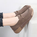 Breakj Autumn And Winter New Large-Size Women Rocking Shoes Anti-Velvet Flat Bottom Women's Cake Shoes Korean Version Of Women's Single