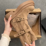 Breakj Xiang Style Retro British Style Maillard Boots Burst Martin Boots 2025 New Two Wear Detachable