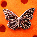 Metal&PVC Croc Charms Gorgeous Rhinestones Shoe Decorations Golden Brand Designer Shoes Accessories fit JIBZ Girls