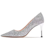 Heels Women Wedding Shoes Bride Gold Heels Luxury Designer Elegant Party Sandals Dress Strip Pole Dance Sexy Silver