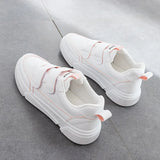 Lightweight Sneakers White Velcro Shoes Korean Version Casual Combinable Comfortable Spring Autumn