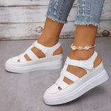 Breakj Sandals Women 2024 Summer Plus Size Velcro Women's Casual