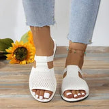 Flat-Bottomed Slippers Women 2025 Summer New Round Head Beach Slippers