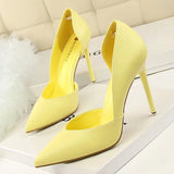 Shoes Women Pumps Fashion High Heels Shoes Black Pink Yellow Shoes Women Bridal Wedding Shoes Ladies Stiletto Party
