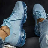 Sneakers Knitted Breathable Women's Vulcanized Shoes Lace Up Casual Flat Shoes Female Spring Ladies Running Shoes